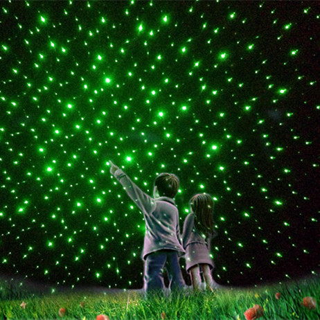 10mW Grün Lazer-Zeiger mit 5 Linsen für Sternenhimmel