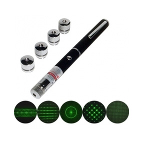 30mW grüne Lichtstrahl-Laser-Zeiger mit 5 Lasers Caps Klasse 3